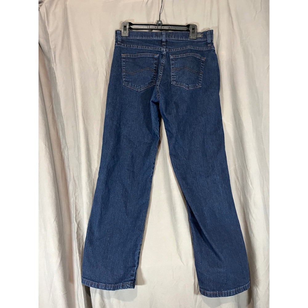 Lee Relaxed Fit Jeans Womens‎ 8 Petite Dark Wash Straight Leg Denim 305184E - Picture 4 of 7